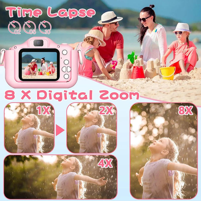 Kids Camera Toys Cute Horse Unicorn 32MP1080P HD Digital Camera for Toddler Kid Christmas Birthday Festival Children Gift - Shopsta EU